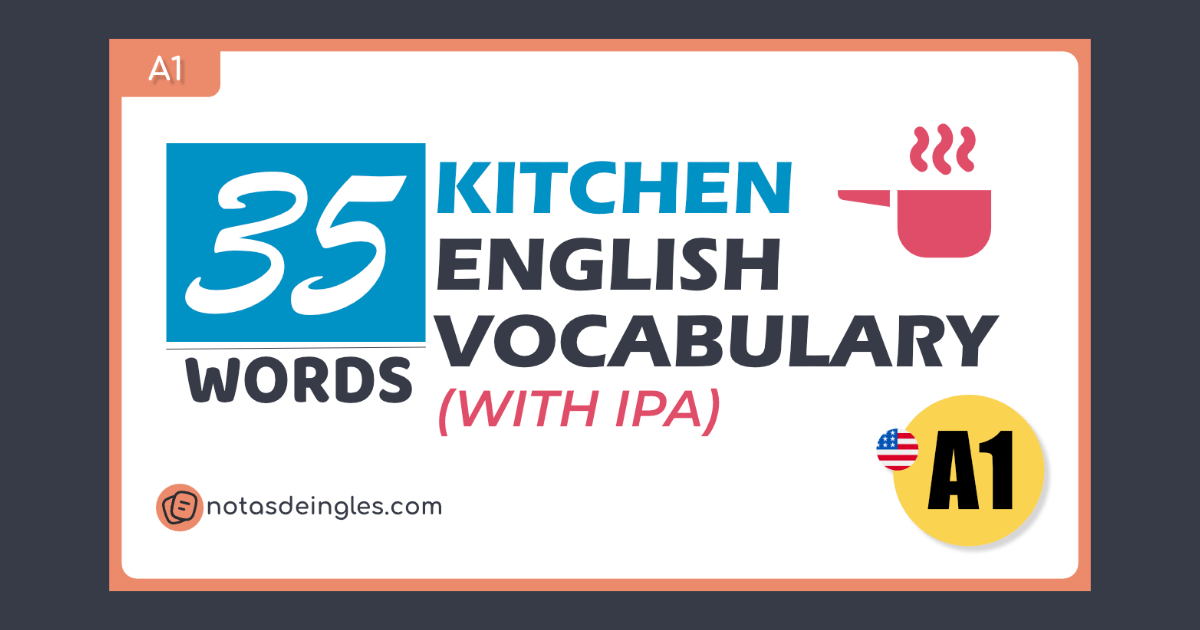 35 Palabras de vocabulario acerca de kitchen