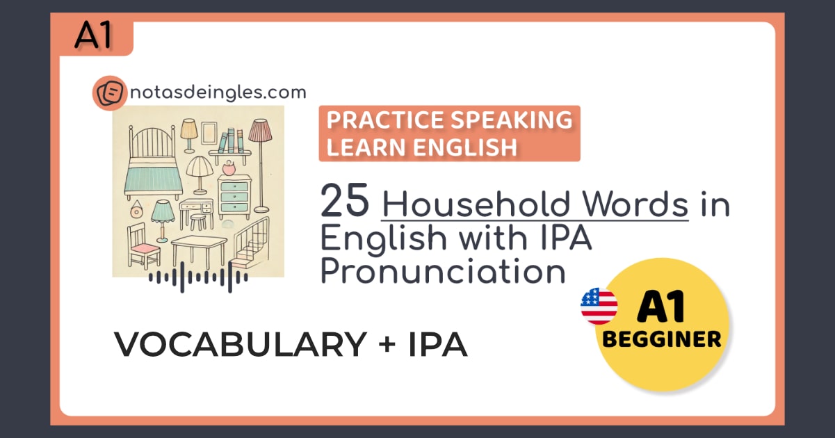 vocabulario en ingles sobre el hogar 25 palabras comunes